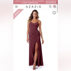 Azazie Bridesmaid dress - Cabernet